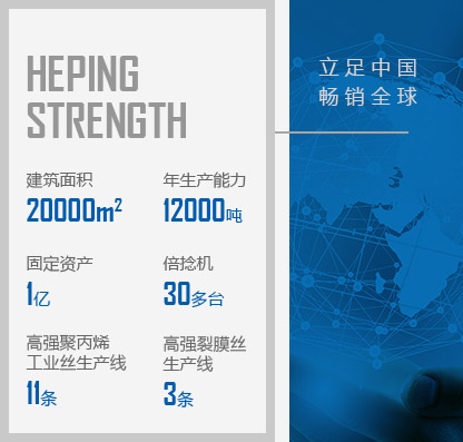 徐州和平化纖有限公司，丙綸工業(yè)絲，裂膜工業(yè)絲，丙綸高強(qiáng)絲，聚丙烯高強(qiáng)絲，高強(qiáng)丙綸網(wǎng)絡(luò)絲